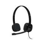  Logicool стерео headset H151 черный H151R наушники слуховай аппарат аудио телевизор бытовая техника 
