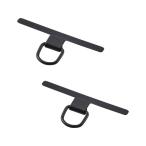 【お取り寄せ】エレコム ストラップホールシート 1口 ケーブル穴 ステンレス 黒 P-STHD1SBK