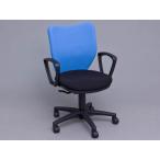 [ производитель прямая поставка ] Iris chitose вращение стул локти есть голубой BIT-BX45L1-F-BL[ оплата при получении не возможно ][ клиент сборка ] локти имеется фиксация локти модель текстильное покрытие стул офис стул 