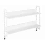 NKY/ワーキングデスク 上置ハイシェルフ W1200×D280×H753 ホワイト