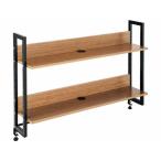 NKY/ワーキングデスク 上置ハイシェルフ W1200×D280×H753 ウォルナット