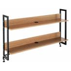 NKY/ワーキングデスク 上置ハイシェルフ W1400×D280×H753 ウォルナット