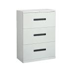 オカムラ/VILLAGE VS収納 ラテラル3段 下置き H1100 ホワイト