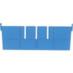 Yahoo! Yahoo!ショッピング(ヤフー ショッピング)【お取り寄せ】DIC F型コンテナF-8用短手仕切板:243×88 青 F-8S コンテナ用オプション 保管 作業