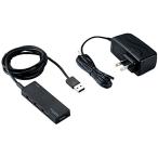  Elecom USBHUB2.0 AC адаптор есть 4 порт черный U2H-AN4SBK