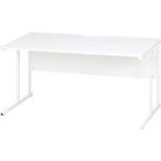 不二貿易 シンプルデスク 幅140cm ホワイト 10661