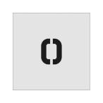 [ ваш заказ ]IM stencil O знак размер 50×40mm AST-O5040 покраска покраска защита окружающих объектов салон общественные сооружения строительство материал 