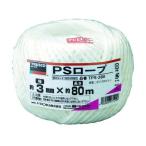 【お取り寄せ】TRUSCO PSロープ 幅3mm×長さ80m 白 TPS-380 ＰＰロープ 荷造り紐 梱包
