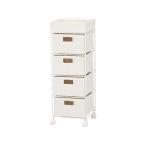 [ производитель прямая поставка ] Hagi . прачечная подставка белый ширина 30.5cm 4 уровень RAN-2410WH[ оплата при получении не возможно ][ клиент сборка ] место хранения мебель интерьер место хранения 