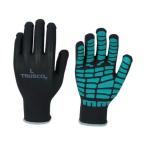 【お取り寄せ】TRUSCO すべり止め天然ゴム手袋 グリーン M THG134GN-M すべり止め軍手 軍手 背抜き手袋 作業用手袋