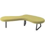 [ производитель прямая поставка ]ito-kif low lounge 3 -местный bench pale yellow черный рама [ оплата при получении не возможно ]