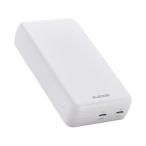 【お取り寄せ】エレコム モバイルバッテリー 20000mAh PD 白 DE-C52-20000WH モバイルバッテリー バッテリー 充電器 スマホ タブレット関連品