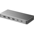 【お取り寄せ】サンワサプライ USB Type-Cドッキングステーション HDMI×2画面 USBハブ×7ポート USB-CVDK21