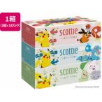 クレシア スコッティ ティシュー フラワーボックス ポケモン 250組 3箱×18パック ティッシュペーパー 送料無料