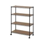 [ ваш заказ ] Iris o-yama цвет metal подставка дерево панель есть 4 уровень ширина 750mm black metallic ru подставка living место хранения место хранения мебель интерьер место хранения 