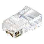 【お取り寄せ】エレコム RJ45コネクタCat5e 10個 金メッキ クリア LD-RJ45T10A2 ＬＡＮケーブル ＬＡＮケーブル ケーブル 電源タップ 配線パーツ 家電