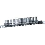 【お取り寄せ】ネプロス 9.5sq.セミディープソケットセット[12コ組] NTB3M12A ソケット ソケットレンチ 作業用品 工具