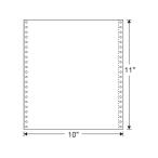 【お取り寄せ】日本通信紙 白紙ストックフォーム 10×11 2000枚 １０ × １１ インチタイプ コンピュータ連続用紙 プリント用紙