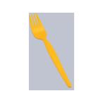 【お取り寄せ】エンテック ポリプロフォーク(大)イエロー 603Y レンゲ 小皿 中華食器 キッチン テーブル