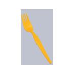 【お取り寄せ】エンテック ポリプロフォーク(小) イエロー 604Y レンゲ 小皿 中華食器 キッチン テーブル