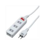 Yahoo! Yahoo!ショッピング(ヤフー ショッピング)【お取り寄せ】ヤザワ 耐トラシャッター集中スイッチ付 4個口 3m Y02S413WH コード付き電源タップ２ピン 電源タップ ＯＡタップ 配線パーツ 家電