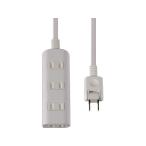 Yahoo! Yahoo!ショッピング(ヤフー ショッピング)【お取り寄せ】朝日電器 扉付タップ 4P 1m WBT-N4010B（W） コード付き電源タップ２ピン 電源タップ ＯＡタップ 配線パーツ 家電