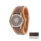 Yahoo! Yahoo!ショッピング(ヤフー ショッピング)腕時計 革 ケイシーズ（KCs） ウォッチブレス アローヘッド ブラウン&タン KIR521D