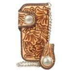 メンズ 長財布 革 ケイシーズ（KCs） クラフト レーシング・ターコイズ アンティーク ウォレット ツー KNW042AT