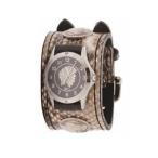 Yahoo! Yahoo!ショッピング(ヤフー ショッピング)腕時計 ケイシーズ（KCs） ダブルバックル コンチョ ナチュラル ウォッチブレス パイソン KSR528A