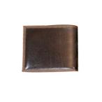 メンズ 2つ折 財布 革 名入れ ブリットハウス バッファローカーフ 二つ折り財布 ダークブラウン BF-6010DB