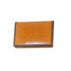 名刺入れ メンズ 革 名入れ ブリットハウス バッファローカーフ 名刺ケース キャメル BF-6013CM