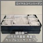 [N-6541] Royal Copenhagen шелк .. 2 день месяц небо ... синий Fuji cup &amp; блюдце комплект 