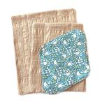 . ткань (hanafu) тканевая салфетка . поэтому . комплект C( bird голубой держатель,L,M)