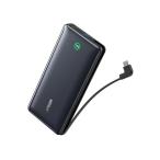 ショッピングモバイルバッテリー 20000mah [在庫処分] アンカー Anker Nano Power Bank (20000mAh, 30W, Built-In USB-C ケーブル)　ブラック ケーブル一体型 USB-C 大容量 モバイルバッテリー A1387N11||