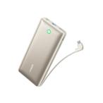 ショッピングモバイルバッテリー 20000mah [在庫処分] アンカー Anker Nano Power Bank (20000mAh, 30W, Built-In USB-C ケーブル)　ホワイト ケーブル一体型 USB-C 大容量 モバイルバッテリー A1387N21||