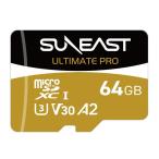 SUNEAST ULTIMATE PRO マイクロSDカード 64GB microSDHC/XC UHS-I Card　SE-MSDU1064B185 GoPro動作検証済み 高品質メモリーカード 国内正規品 MSDU1064B|