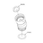 TOTO душ соединительная муфта угол настройка адаптер THYC74 стандартный товар 4940577299918 душевой распылитель фиксация детали большая сумка - оригинальная деталь детали строительные работы часть материал THYC74||||