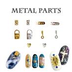 5 штук входит metal pa- есть юг столица таблеток Gold Heart Gold серебряный заклепки ногти сопутствующие товары собственный ногти гель ногти Nailparts детали 