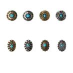  одиночный товар metal детали Nailparts Conti . бирюзовый способ Gold серебряный заклепки ногти сопутствующие товары искусство детали Nailparts 