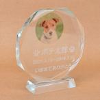 Pet&Love. ペットのお墓 ガラス製 お客様のペット写真刻印 オーダーメイド メッセージ変更可能 タイプ１　Sサイズ　高さ12cm　カラーワン