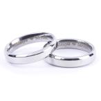 Yahoo! Yahoo!ショッピング(ヤフー ショッピング)刻印 無料 リング ステンレス 名入れ メッセージ シルバーカラー　２個セット  幅0.4cm  ペアリング 内側刻印