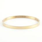 Yahoo! Yahoo!ショッピング(ヤフー ショッピング)刻印 無料 ブレスレット ステンレス 名入れ メッセージ スタンダード１ ゴールドカラー　単体　内側刻印