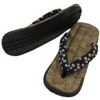 [江戸てん] 雪駄 草履 タイヤ底 ラジアル底 カラス竹 クッション鼻緒 日本製 メンズ レディース (タイヤ底 桜 25.0 cm)