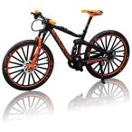 morytrade 自転車 おもちゃ MTB マウンテンバイク 模型 ダイキャスト 1/10 (ブラック/オレンジ) (ブラック/オレンジ)