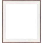 色紙額縁 3709 UVカットアクリル仕様 (ホワイトブラウン) (ホワイトブラウン)