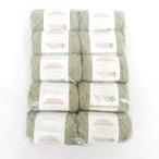  шерсть. . становится шерсть 10 шар комплект 1 шар примерно 40g примерно 77m сделано в Японии хаки серия .... промышленность не использовался товар 