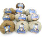 PUPPY パピー 毛糸 NEW 3PLY ニュースリープライ 10玉セット ブラウン系アソート 1玉40g玉巻 約215m ウール100% 合細 秋冬 未使用品