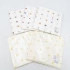  носовой платок марля носовой платок сделано в Японии игрушка z "теплый" белый цыпленок крем хлопок 100% 3 листов комплект ×5 позиций комплект младенец. замок не использовался товар 