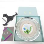  антиквариат * народные товары дешево глициния 7 сокровищ ANDO 7 сокровищ жарение .. тарелка кондитерские изделия тарелка украшение тарелка синий blue цветочный принт Showa Retro не использовался товар 