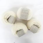 ショッピング毛糸 DARUMA 毛糸 空気をまぜて糸にしたウールアルパカ 4玉セット 1番色 ホワイト 1玉30g 約100m ウール アルパカ 日本製 横田 秋冬 未使用品